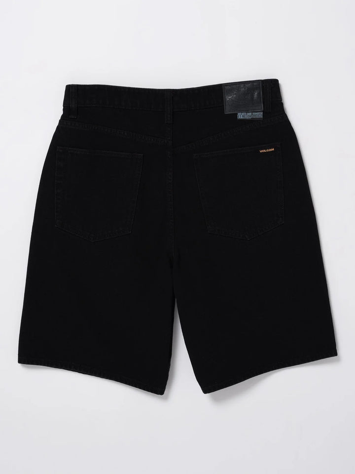 BILLOW DENIM SHORT BLACK