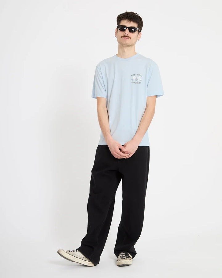 91 PALM T-SHIRT LIGHT BLUE ACID