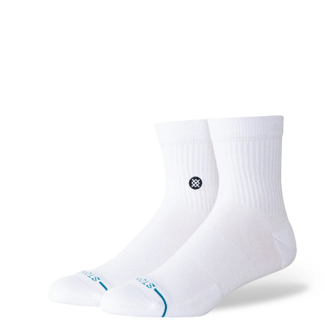 ICON QUARTER SOCKS WHITE