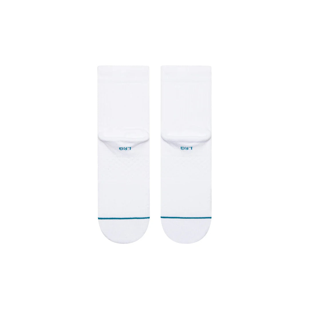 ICON QUARTER SOCKS WHITE
