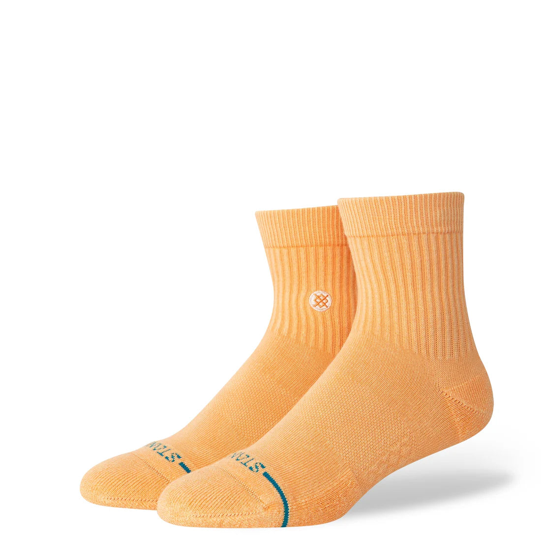 ICON WASHED QUARTER SOCKS PEACH