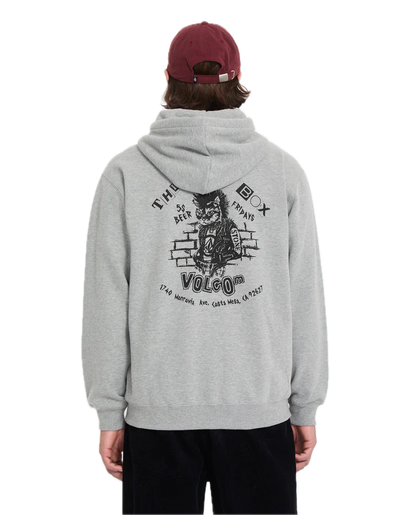 CATASTROPHY FULL ZIP HOODIE HEATHER GREY