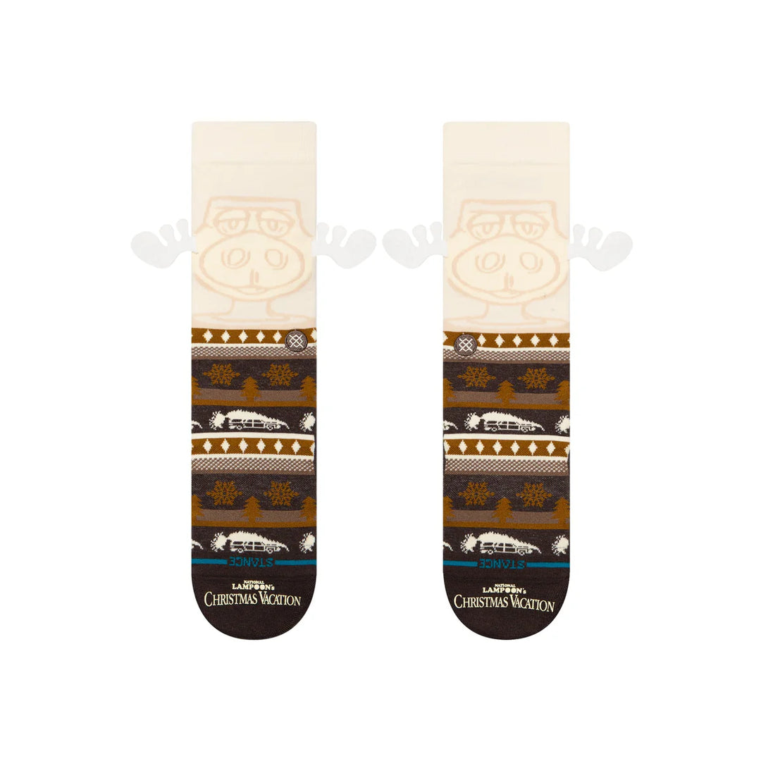 HAVE SOME EGGNOG SOCK DARK BROWN