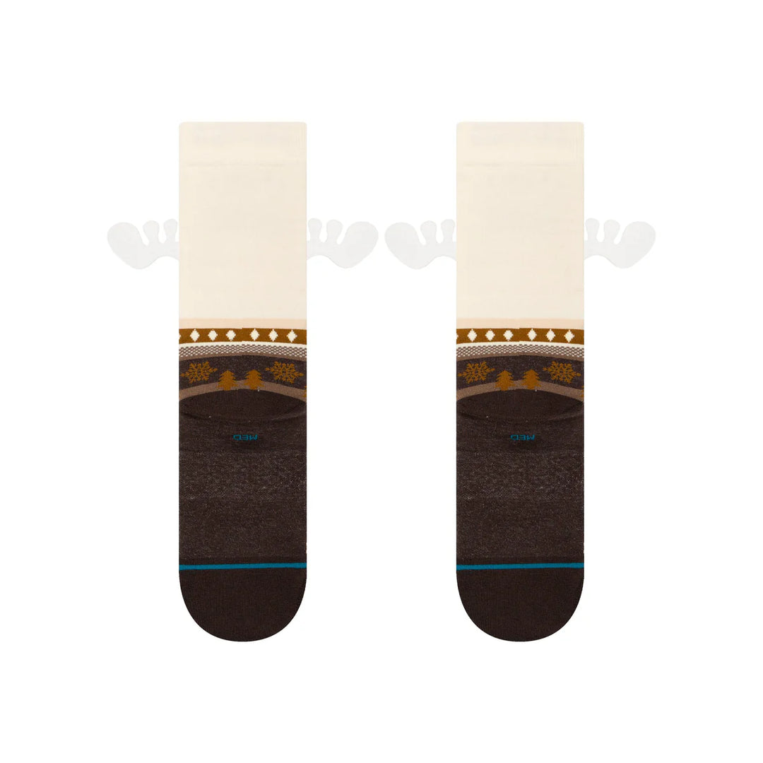 HAVE SOME EGGNOG SOCK DARK BROWN