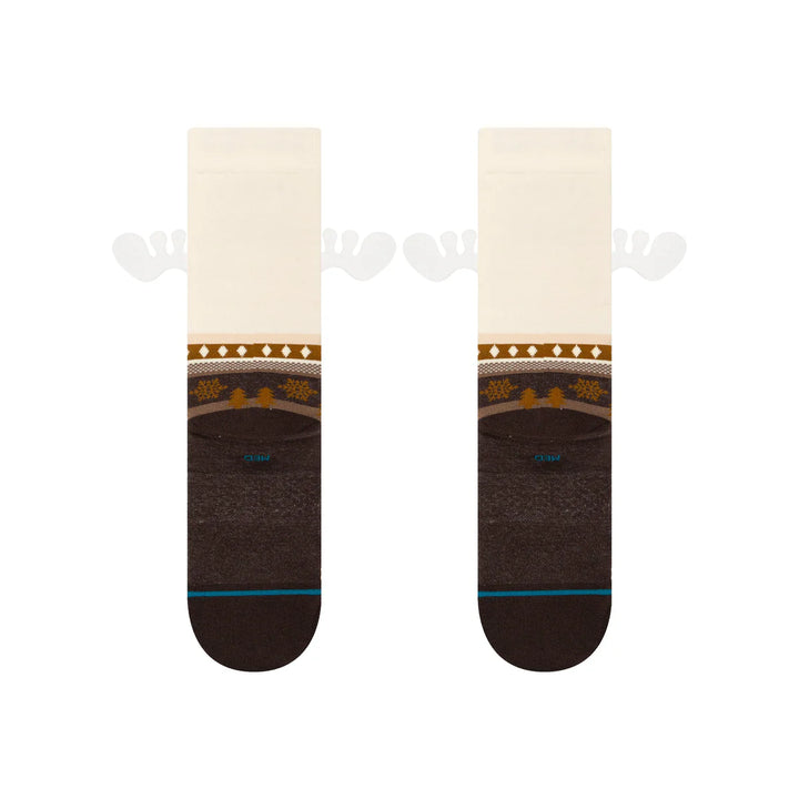 HAVE SOME EGGNOG SOCK DARK BROWN