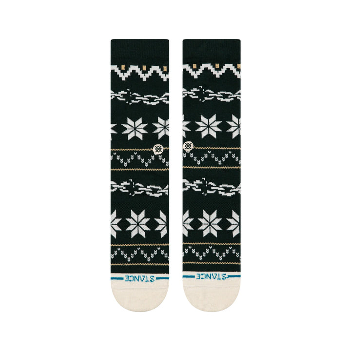 BREAK THE SEASON CREW SOCKS PINE