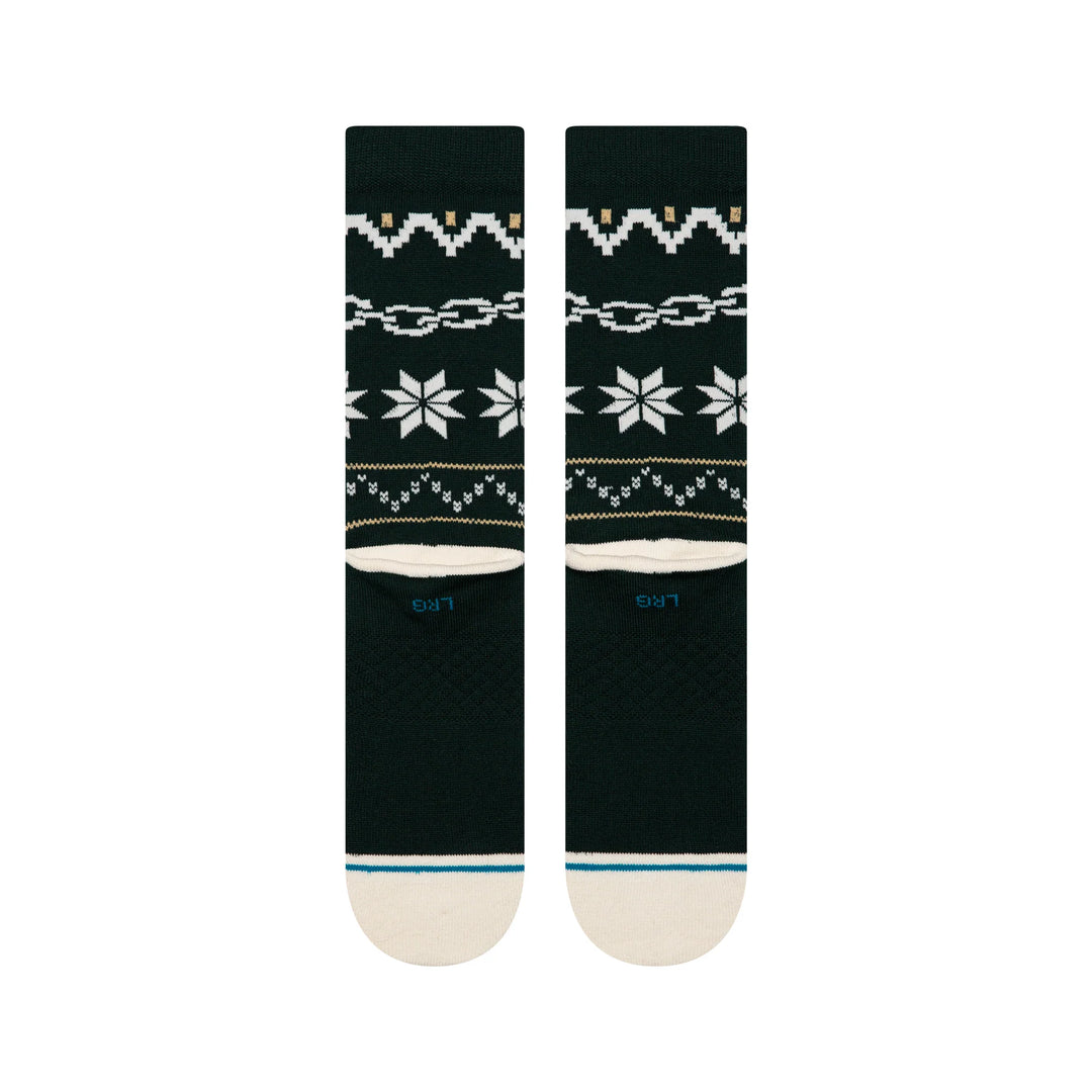 BREAK THE SEASON CREW SOCKS PINE