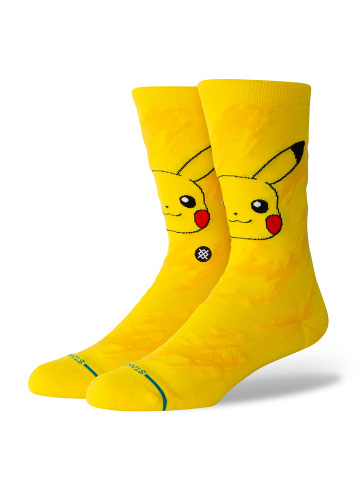 PIKACHU BOLT SOCKS YELLOW