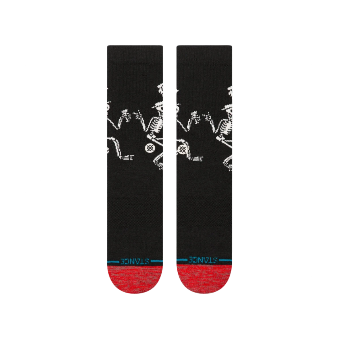 SKELLY DANCING CREW SOCK BLACK