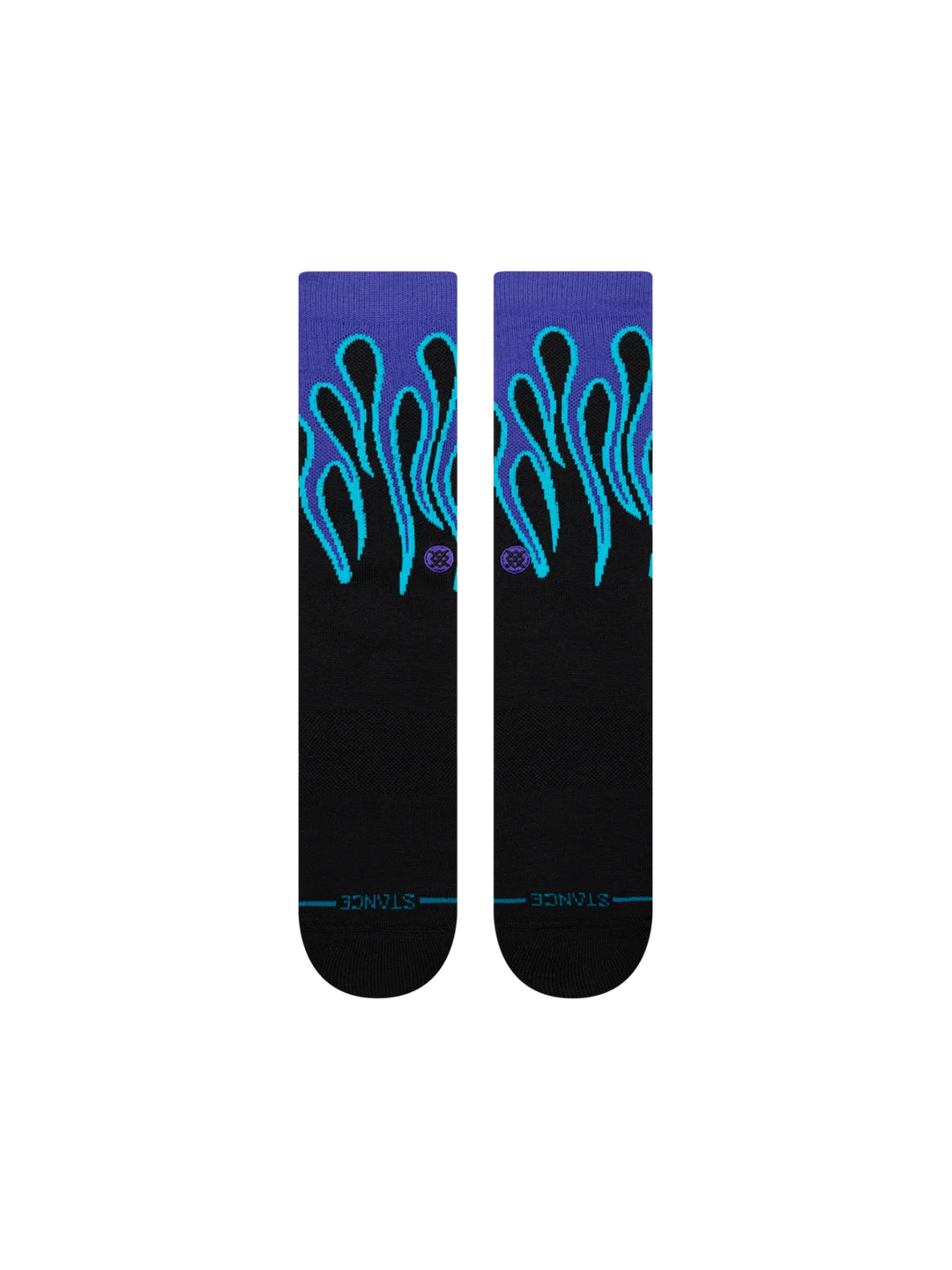 AMETHYST CREW SOCKS BLACK