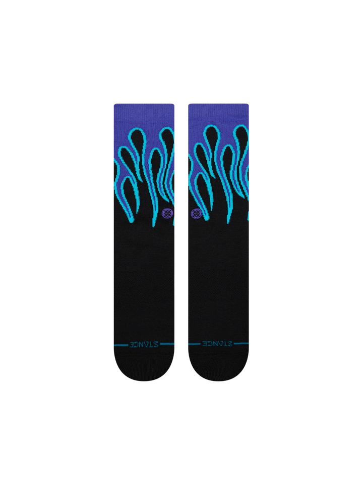 AMETHYST CREW SOCKS BLACK