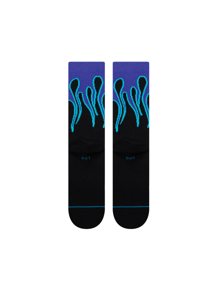 AMETHYST CREW SOCKS BLACK