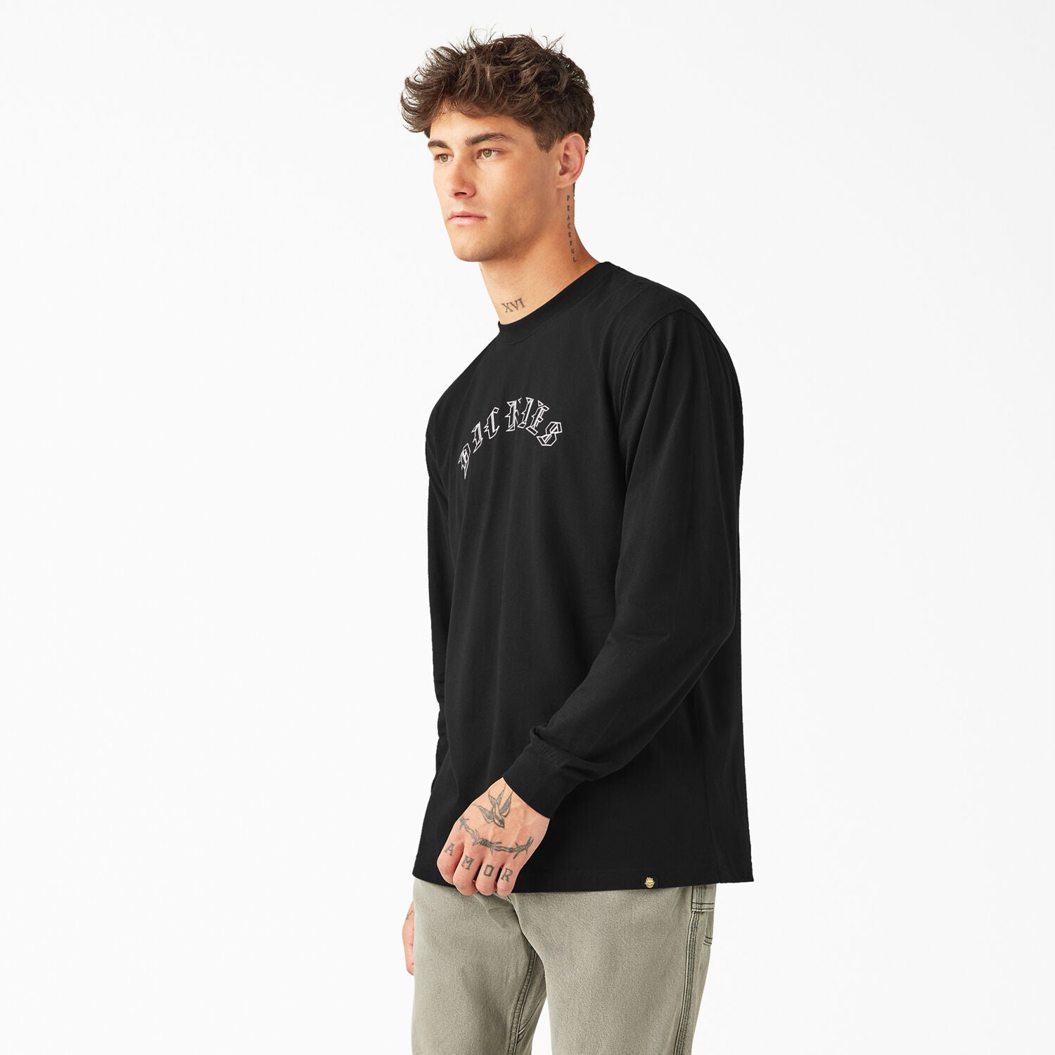 DICKIES X SPITFIRE LONGSLEEVE TEE BLACK