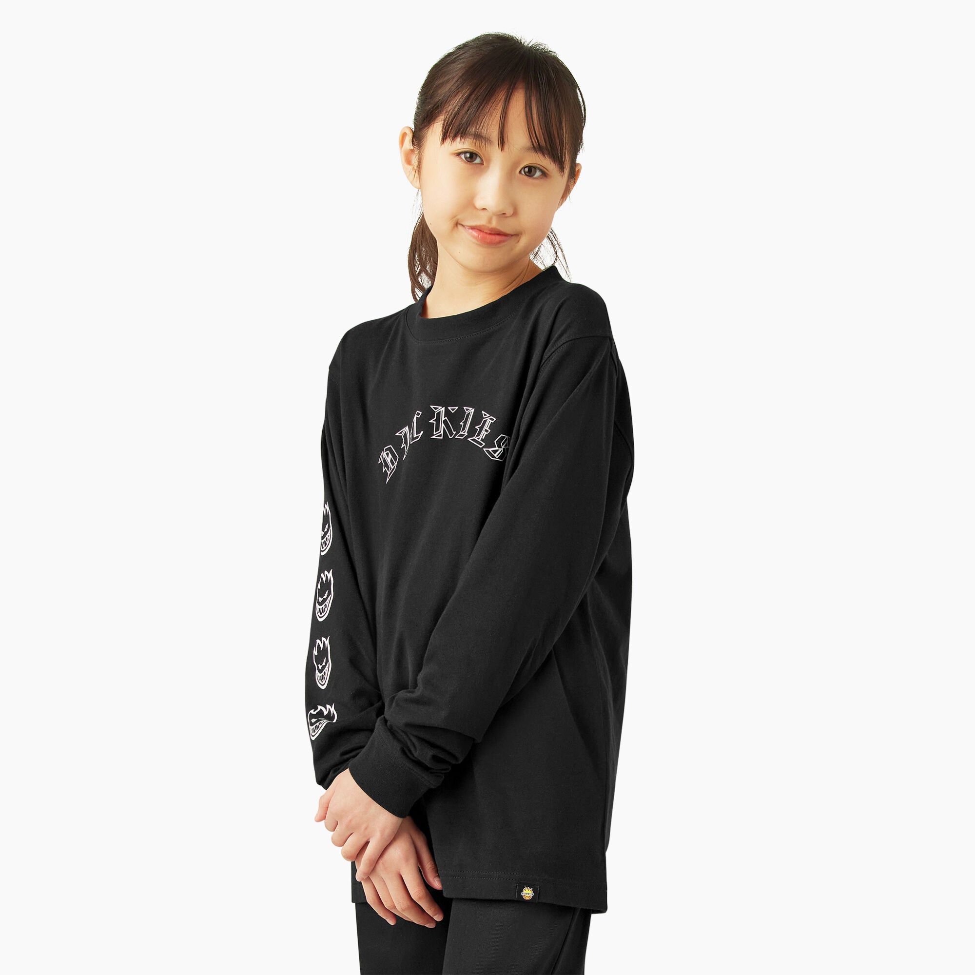 KIDS DICKIES X SPITFIRE LONGSLEEVE TEE BLACK