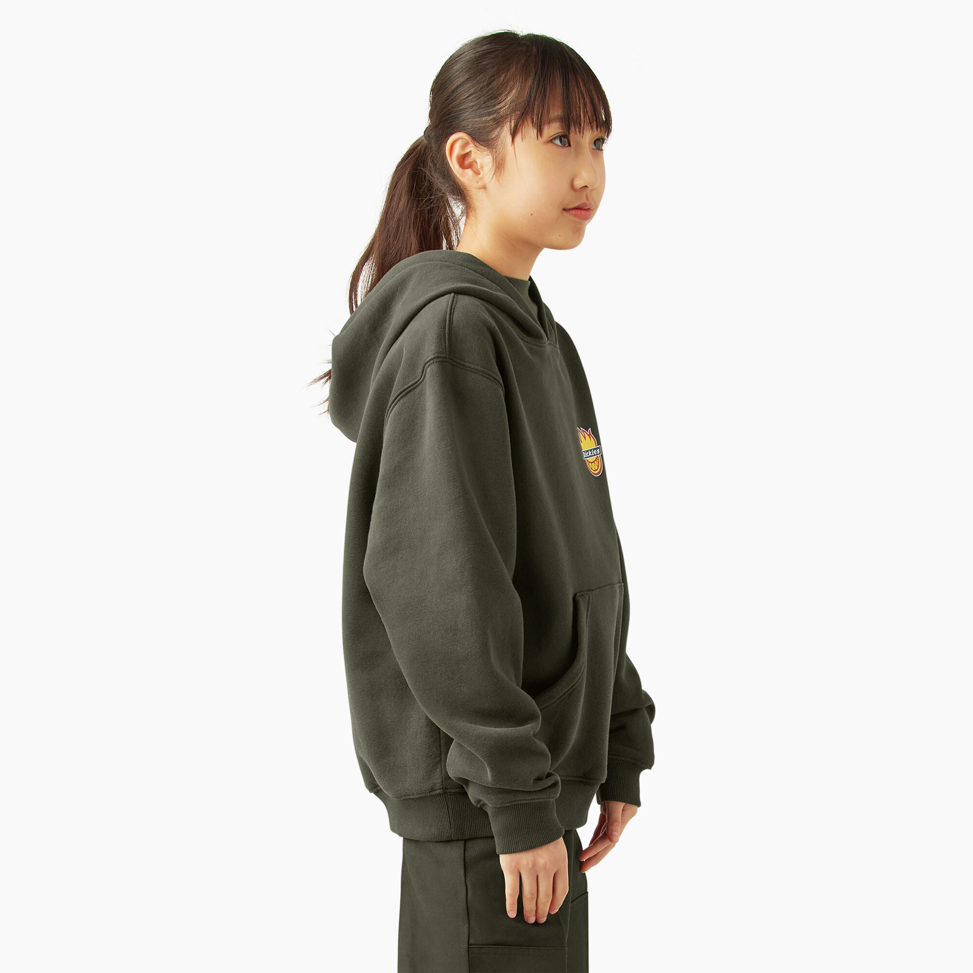 KIDS DICKIES X SPITFIRE HOODIE OLIVE