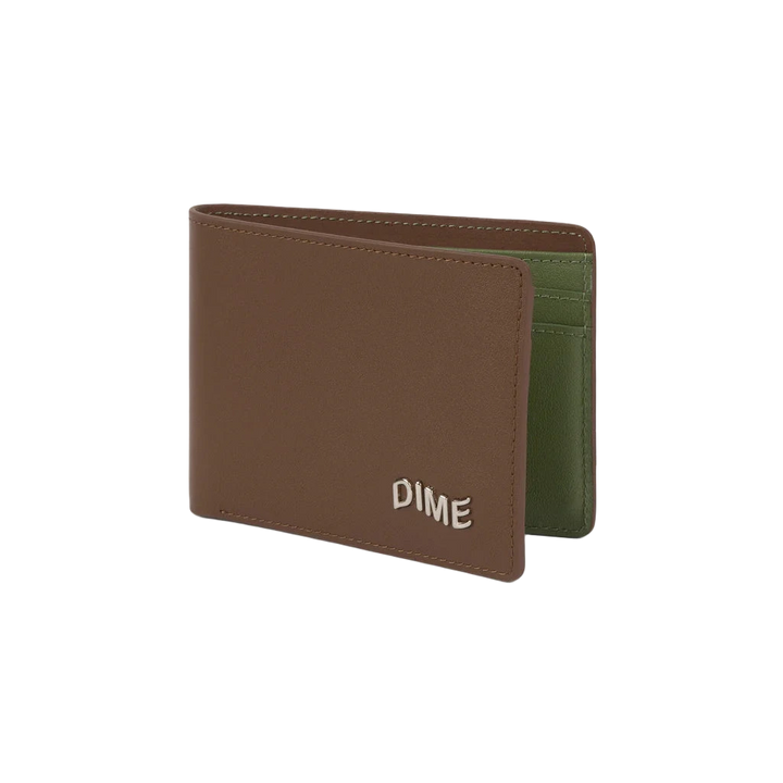 LEATHER BIFOLD WALLET BROWN OLIVE