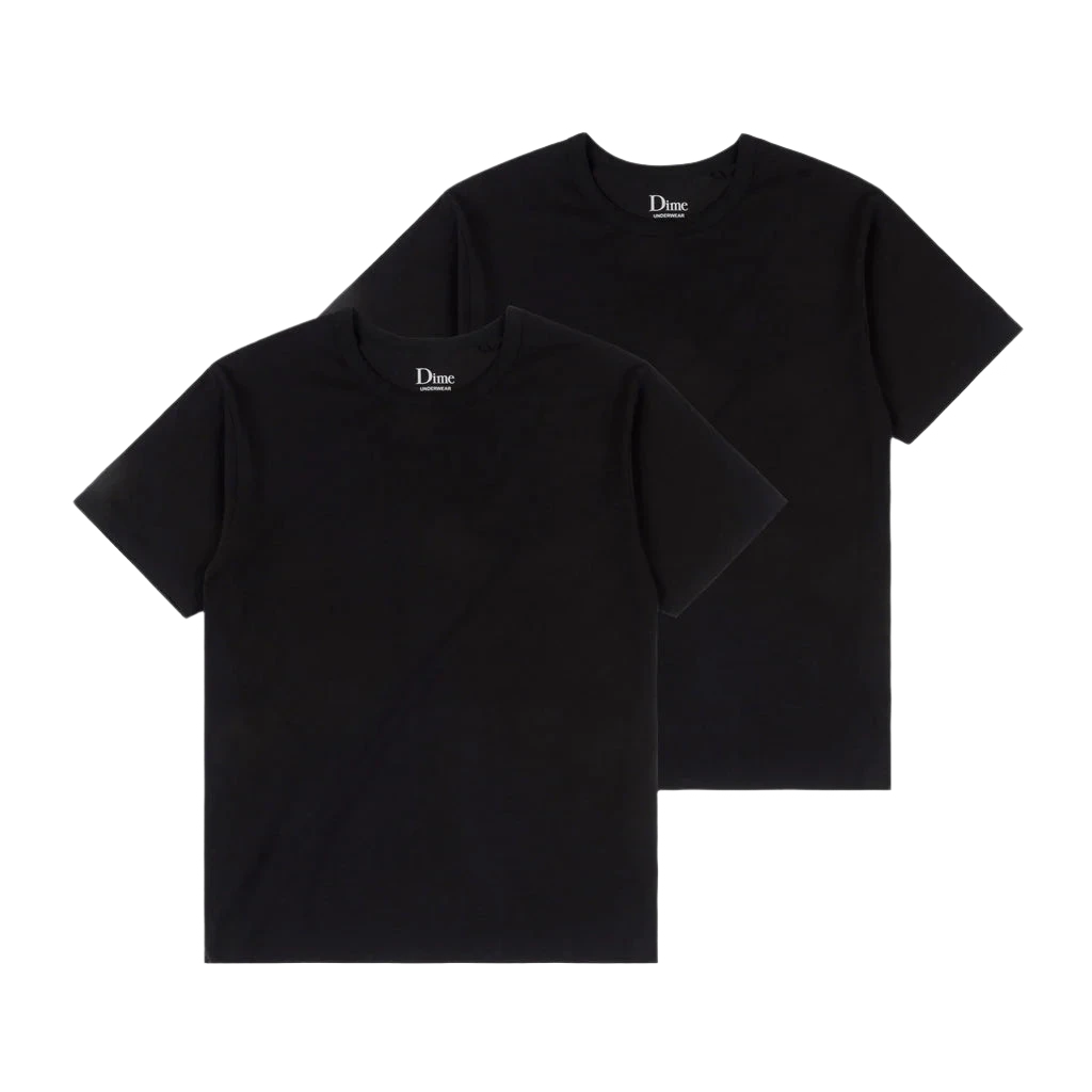 DIME 2 PACK TEE BLACK