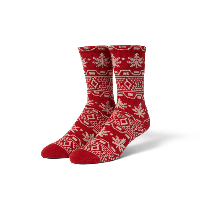 APRES PLANTLIFE CREW SOCKS RED