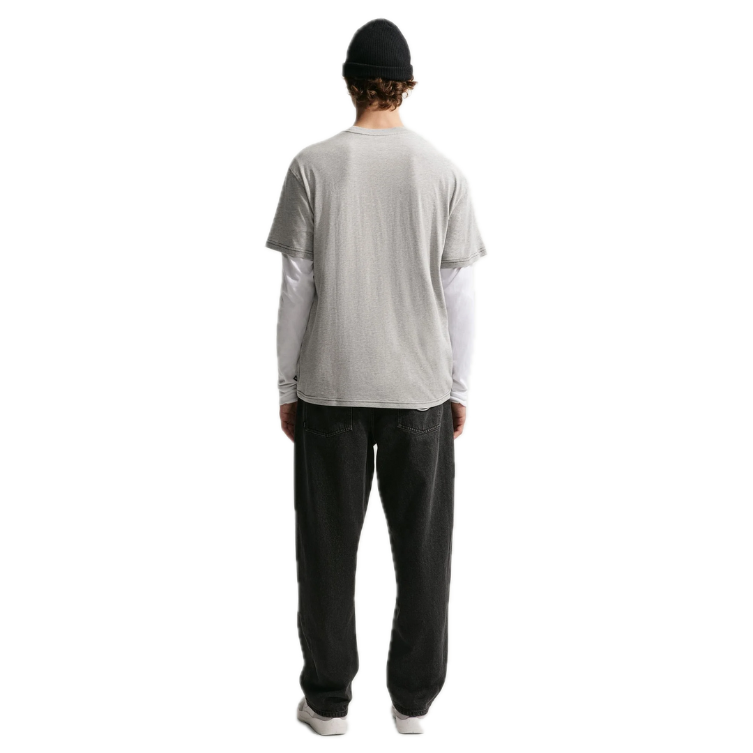 ISHOD WAIR NEON STITCH TEE GREY FIT BACK