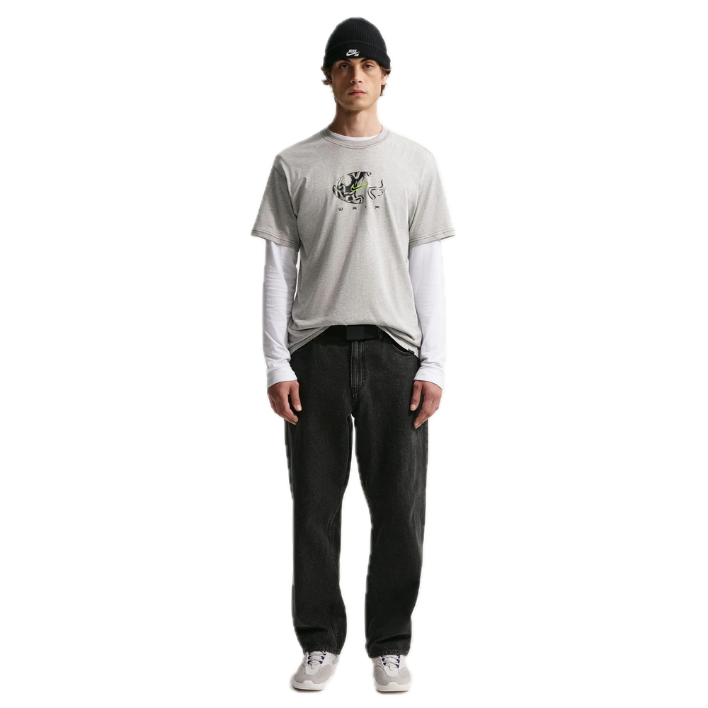 ISHOD WAIR NEON STITCH TEE GREY FIT FRONT