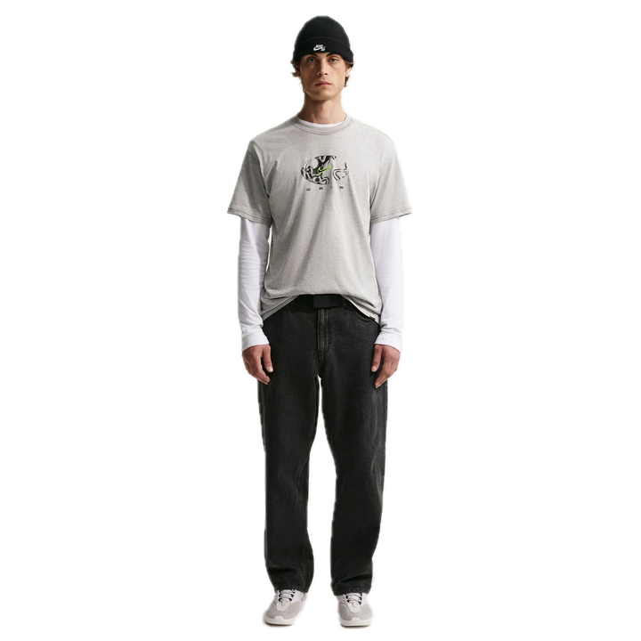 ISHOD WAIR NEON STITCH TEE GREY FIT FRONT