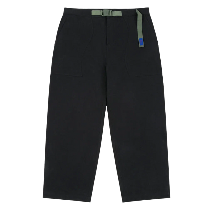 BELTED TWILL PANT DARK CHARCOAL