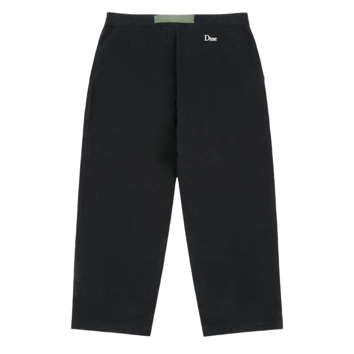 BELTED TWILL PANT DARK CHARCOAL