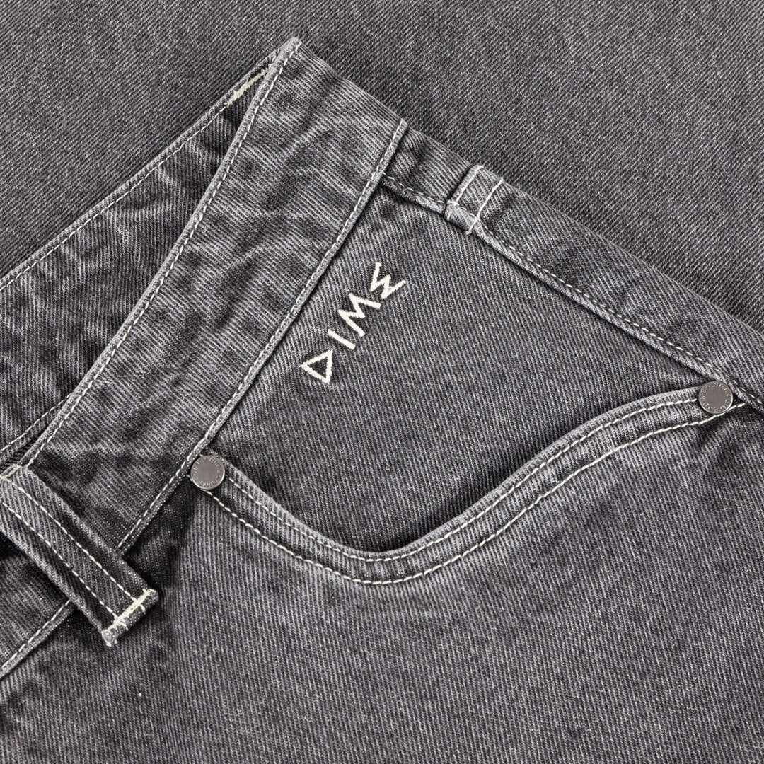 BAGGY WINK DENIM PANTS FADED BLACK