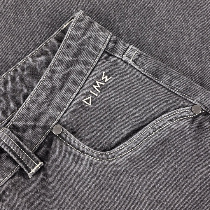 BAGGY WINK DENIM PANTS FADED BLACK
