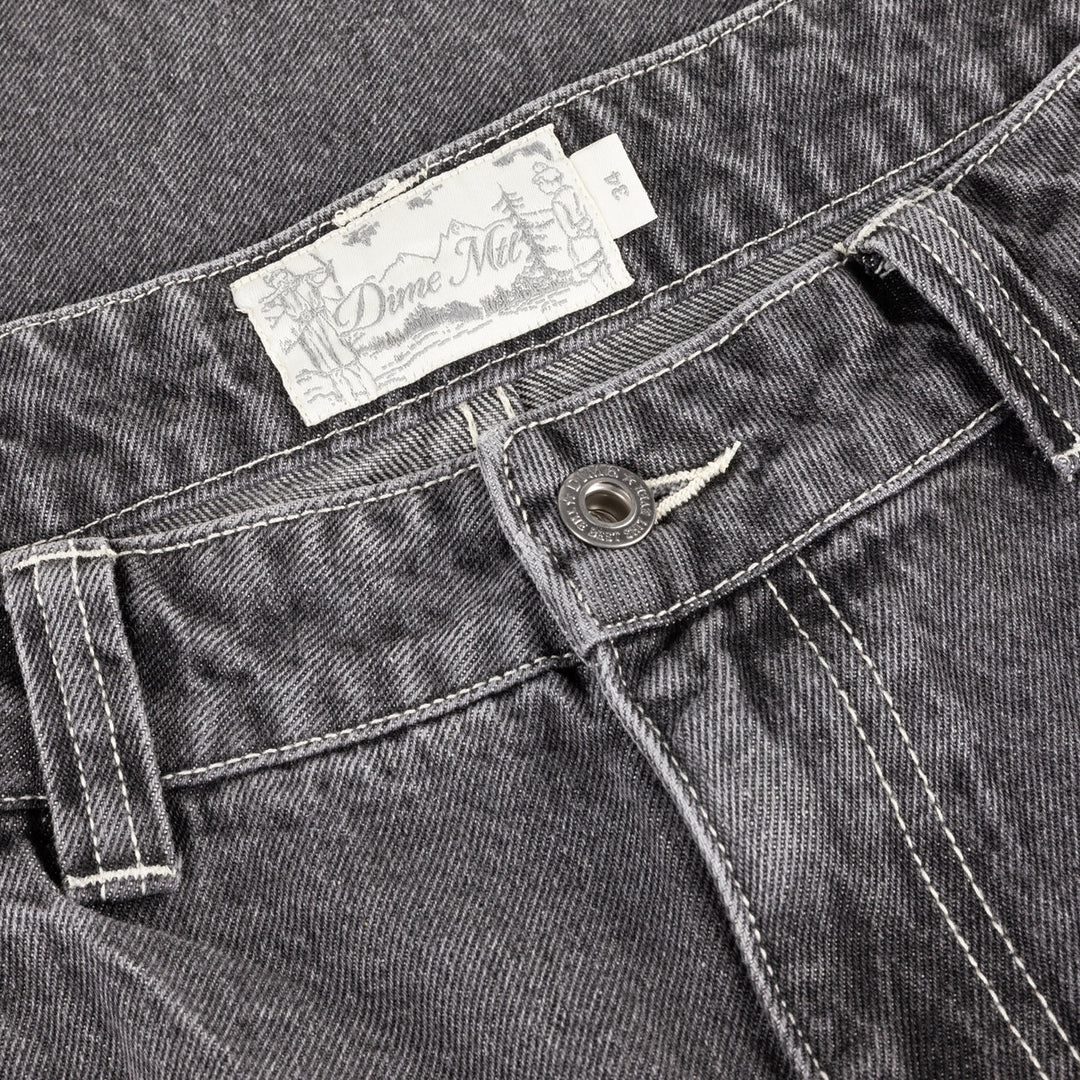 BAGGY WINK DENIM PANTS FADED BLACK