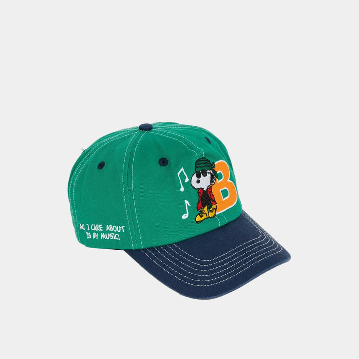 MUSIC SNAPBACK CAP WASHED KELLY GREEN/NAVY
