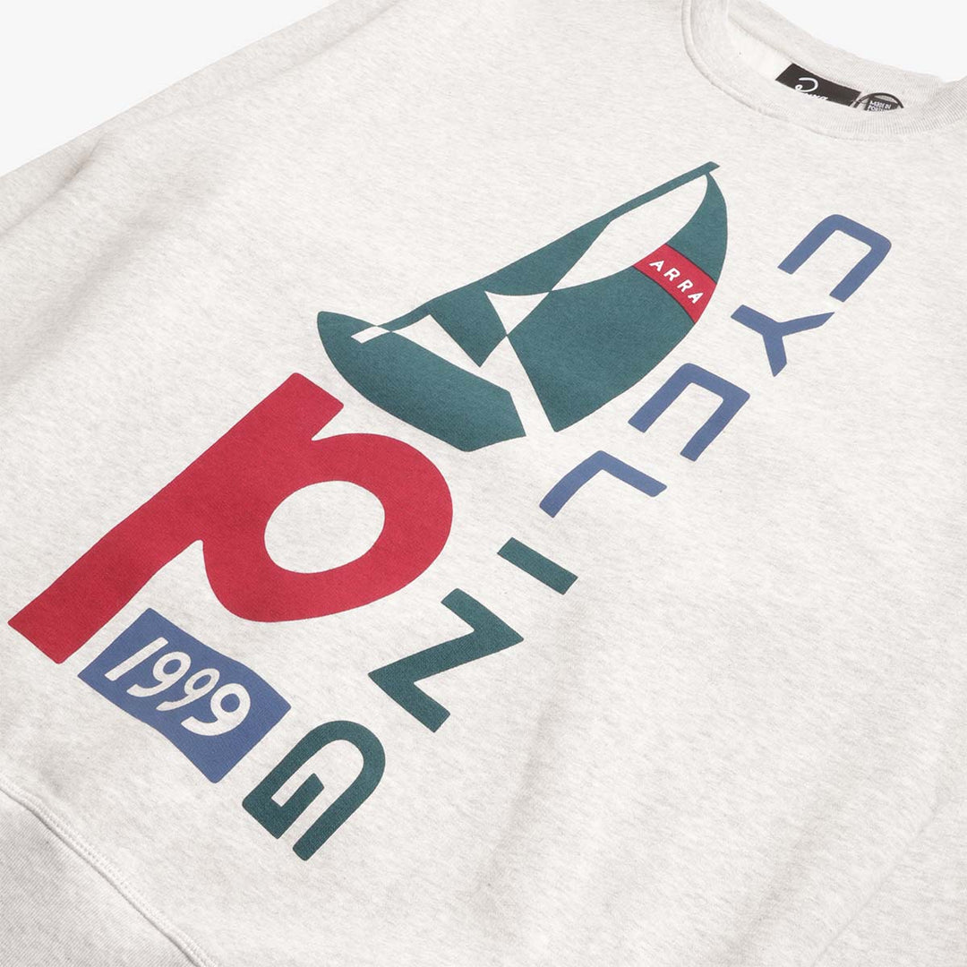 SAIL BIKE CREWNECK HEATHER GRAY