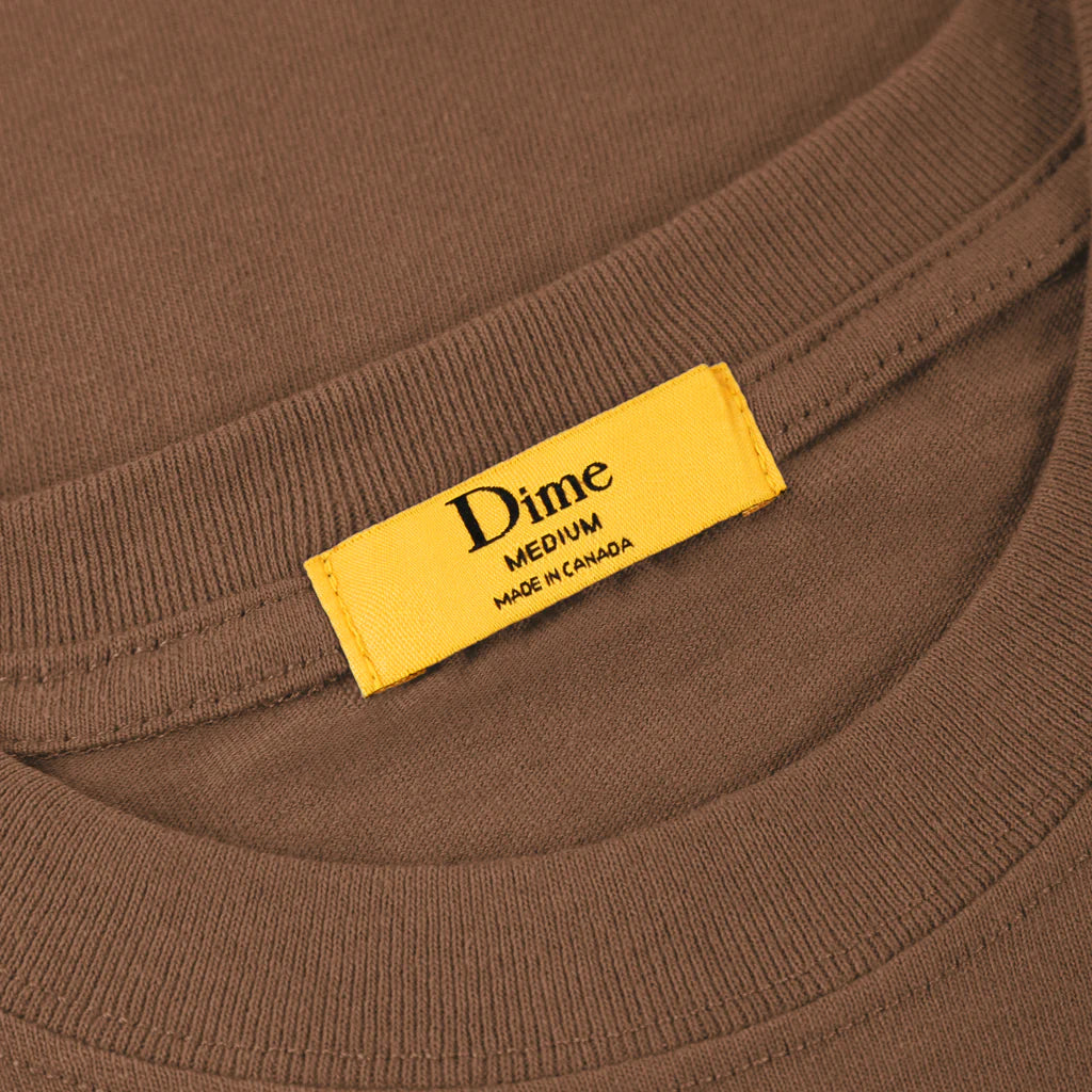 CLASSIC SMALL LOGO TEE BROWN