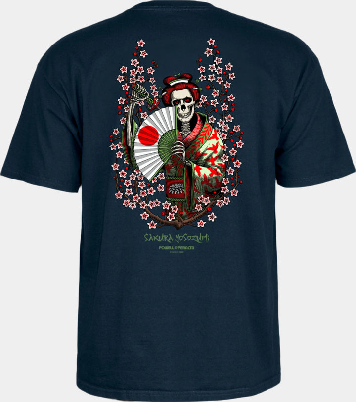 SAKURA YOSOZUMI TEE NAVY