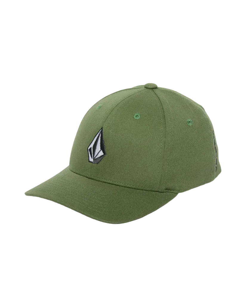 Green cap with a logo