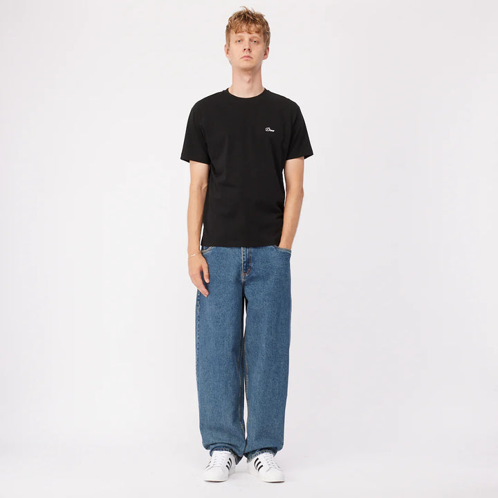CURSIVE SMALL LOGO TEE BLACK