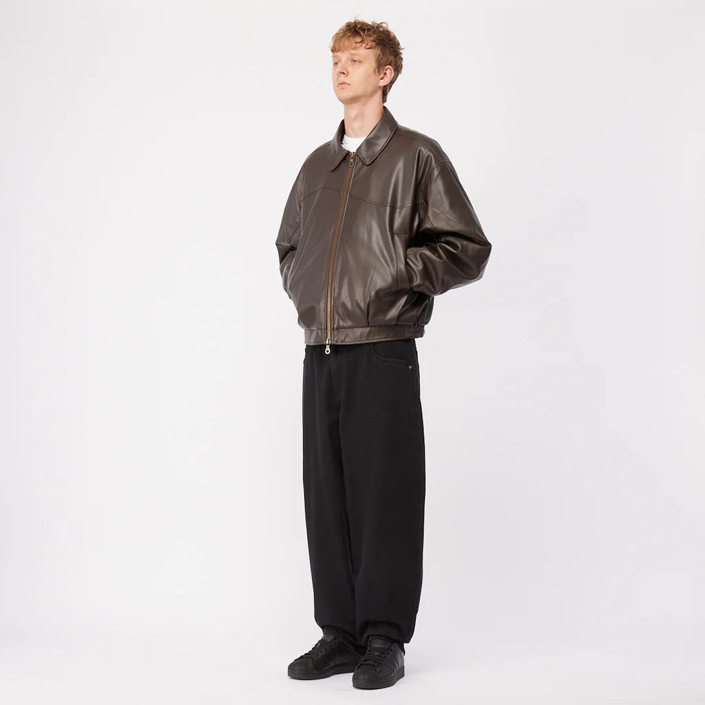 DEBOSSED WAVY JACKET BROWN