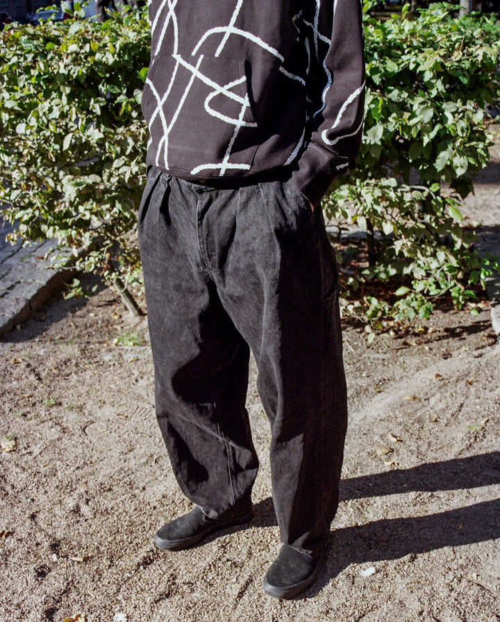 BALLON PANT BLACK DENIM