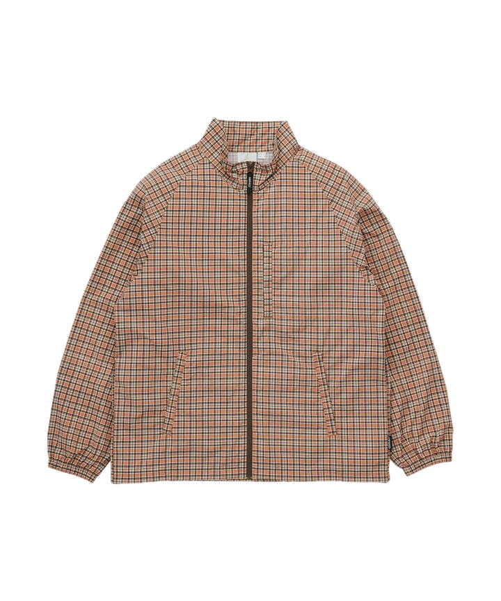 CHECKERED SHELL JACKET BRICK