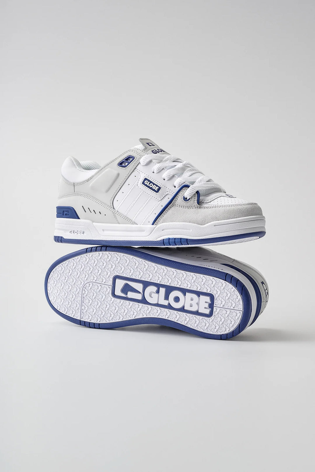 Globe Fusion shoe blue white pair
 view