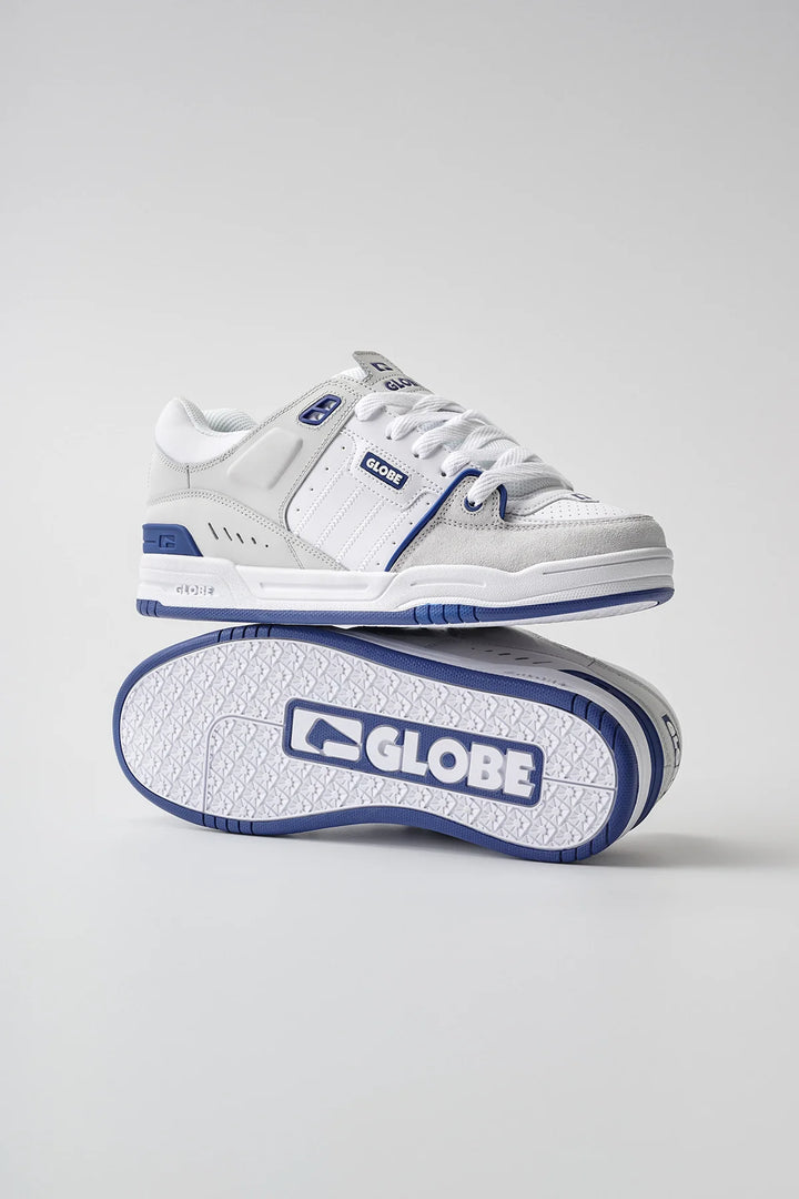Globe Fusion shoe blue white pair
 view