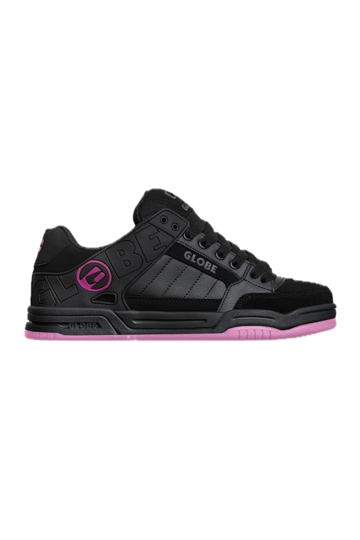 GLOBE TILT BLACK/PINK SKATESHOE SNEAKER SIDE