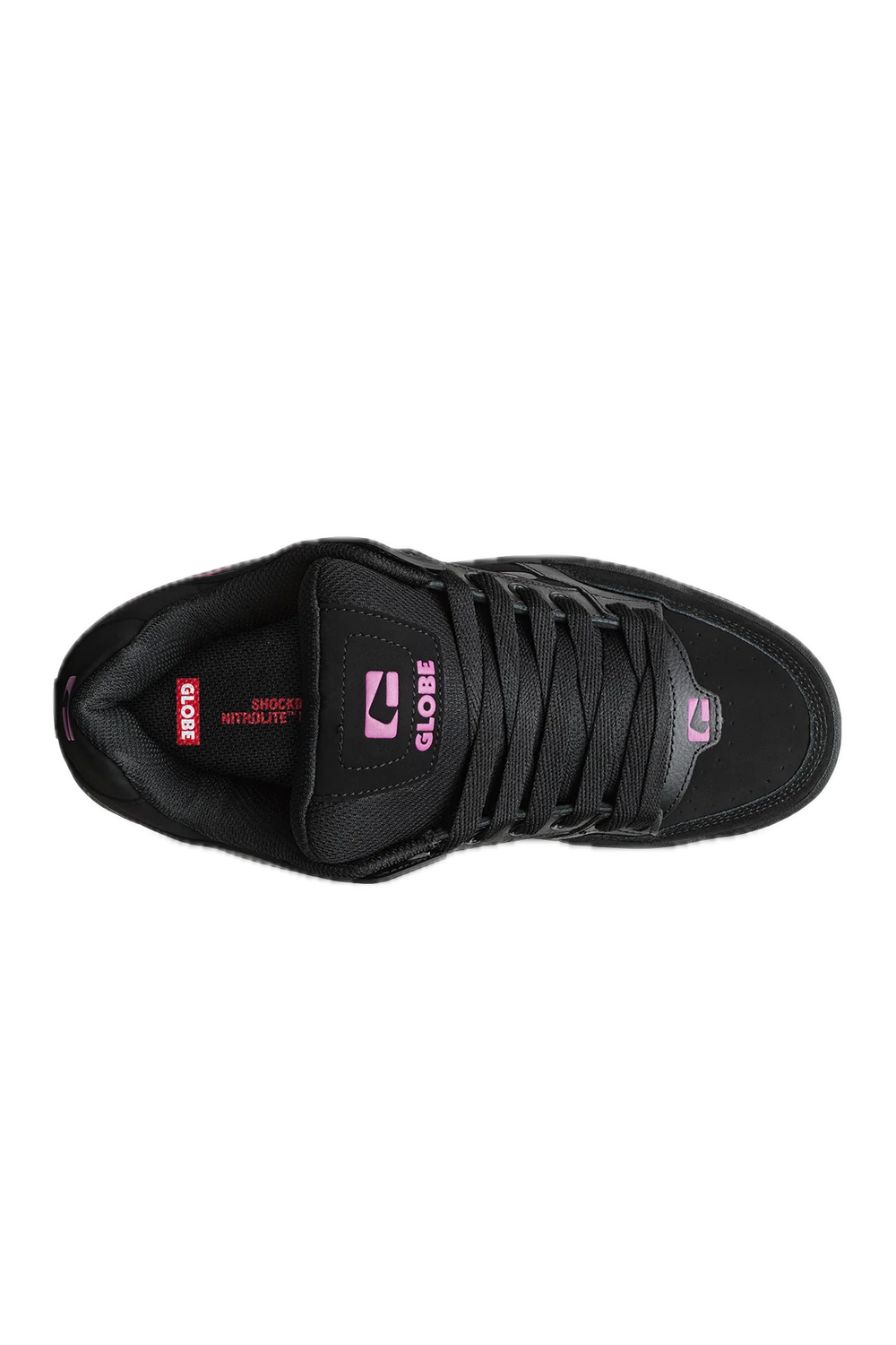 GLOBE TILT BLACK/PINK SKATESHOE SNEAKER TOP