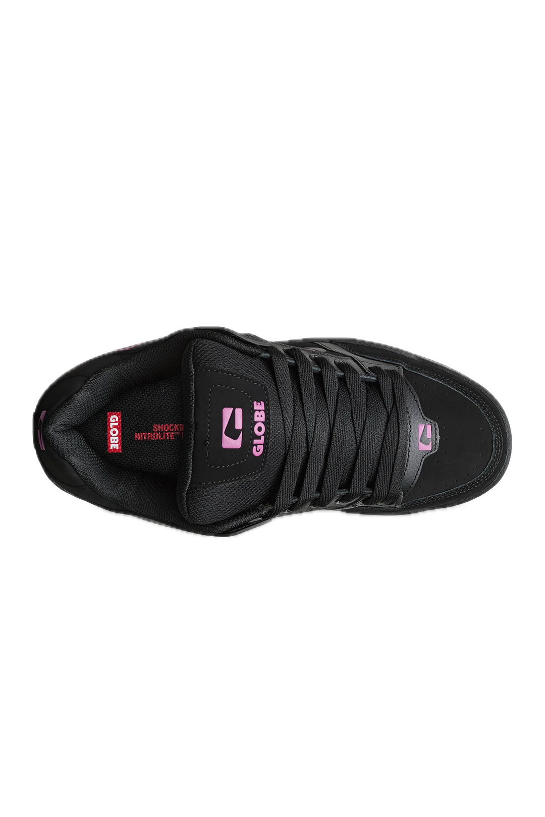 GLOBE TILT BLACK/PINK SKATESHOE SNEAKER TOP
