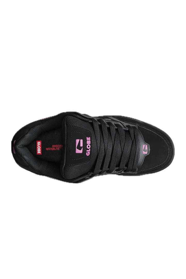 GLOBE TILT BLACK/PINK SKATESHOE SNEAKER TOP