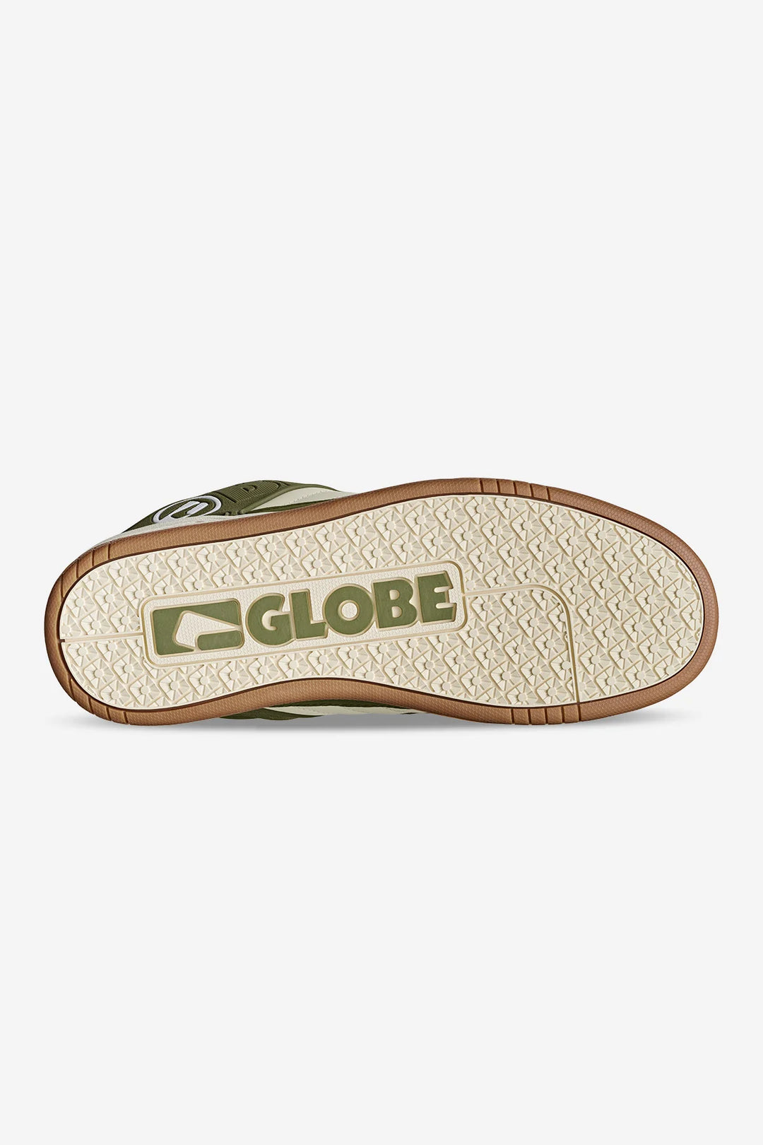Globe tilt green skate shoes under view