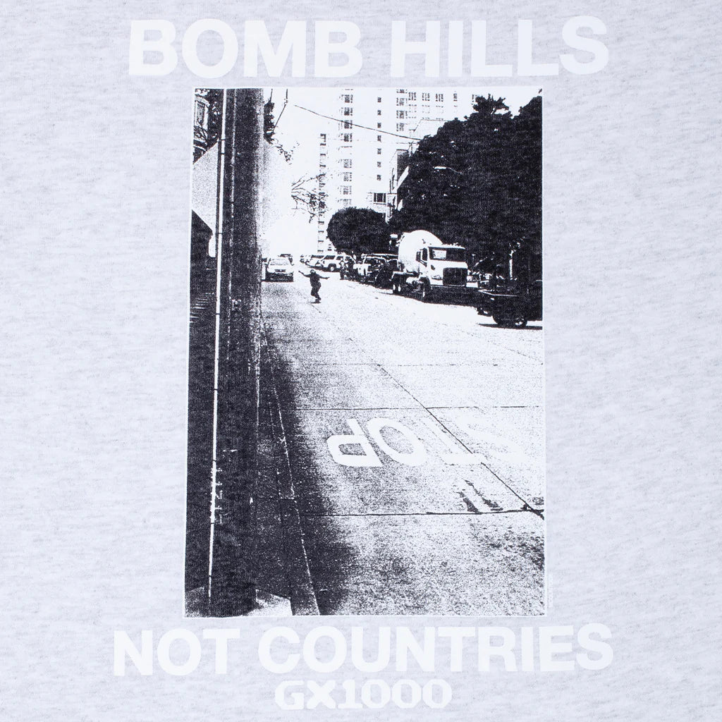 BOMB HILLS NOT COUNTRIES TEE ASH