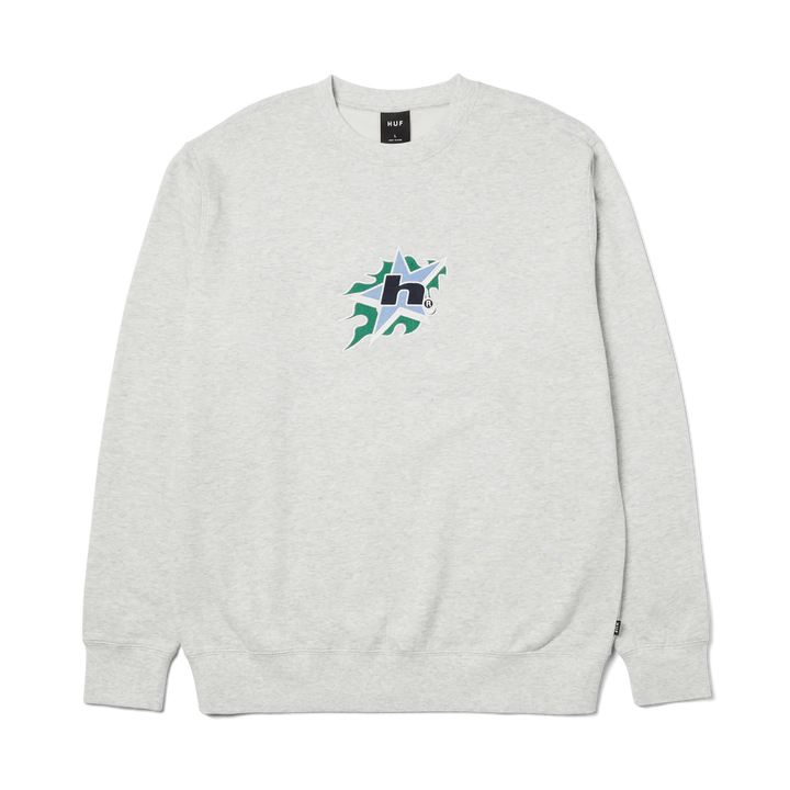 H BIT CREWNECK ASH HEATHER
