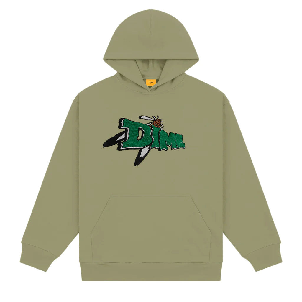 ENCINO CHENILLE HOODIE ARMY GREEN