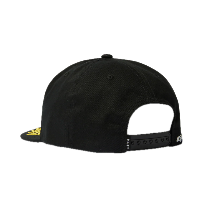 HUF X GREDDY TEAM SNAPBACK BLACK
